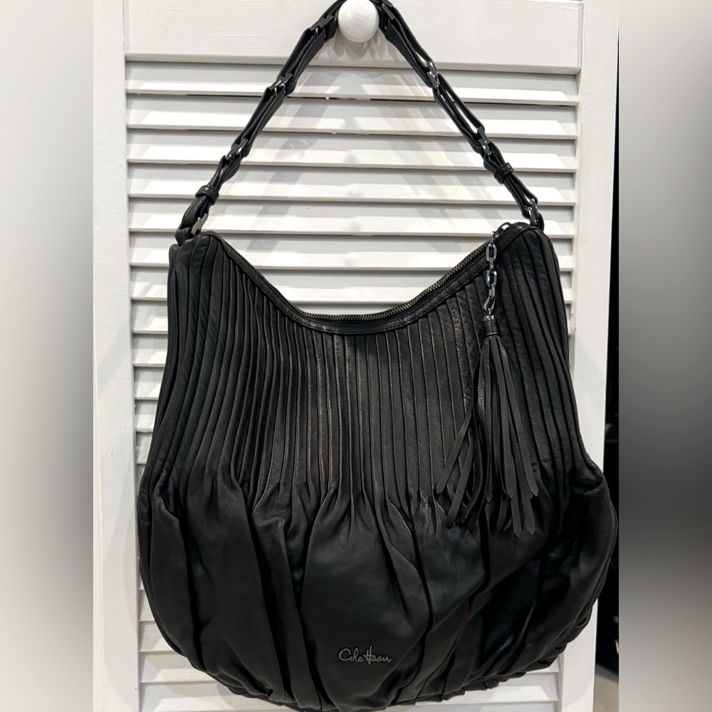 Cole Haan black leather purse